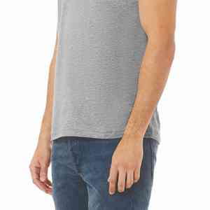Camisetas de cuello redondo de algodón en blanco liso Camiseta de cuello redondo al por mayor para hombres Impresión de logotipo personalizado Opciones de 180 a 400GSM - Product Image 2