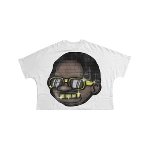 เสื้อยืดพิมพ์ลายกราฟิกสำหรับผู้ชายเสื้อยืดโอเวอร์ไซส์ลายสกรีนสกรีน - Product Image 1