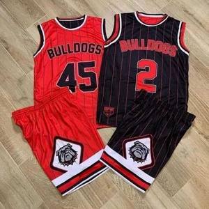 Ensemble de maillots de basket-ball personnalisés en gros, respirants, en maille, taille adulte, imprimés par sublimation - Product Image 1