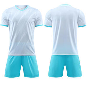 Maillot de football personnalisé, kit de football, maillot de football à séchage rapide, ensemble bleu jaune, maillots sublimés, uniformes de football, livraison directe - Product Image 4