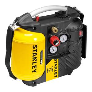 Compresor de Aire Portátil sin Aceite Stanley DN 200 10 5 10 bar (145 psi) 1.1 KW-1.5 hp 8215250STN596 Herramienta Neumática - Product Image 1