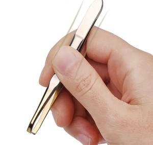 แหนบถอนขน แหนบแต่งหน้า แหนบถอนขนคิ้ว แหนบถอนขนละเอียด แหนบสแตนเลส คลิปหนีบคิ้ว - Product Image 2