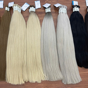 100% Blonde Cheveux Humains Vietnamiens En Vrac Extensions De Cheveux Cuticule Naturelle Alignée Droite En Vrac Cheveux Sans Trame - Product Image 4