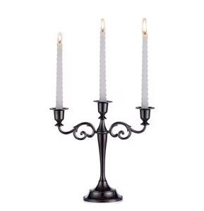 Premium Modern <b>Silver</b> Finished Metal <b>Candle</b> <b>Holder</b> for Christmas Lighting & Bedroom Decoration Elegant Metal Candelabra - Product Image 4