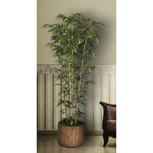 Árbol de bambú de Vietnam 77 en maceta árbol artificial elegante para decoración interior - Product Image 2