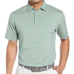 เสื้อโปโลสำหรับผู้ชายเสื้อกอล์ฟผ้าโพลีเอสเตอร์12% สแปนเด็กซ์88% พิมพ์ลายทั้งตัวออกแบบโลโก้ได้ตามต้องการ - Product Image 1