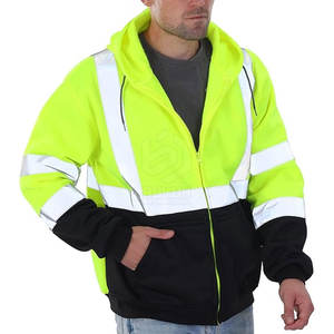 Venta caliente Sudadera CON CAPUCHA DE SEGURIDAD Alta visibilidad Construcción Seguridad Hi Vis Sudadera CON CAPUCHA DE SEGURIDAD reflectante - Product Image 4