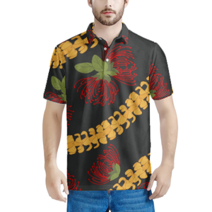 Polos de hombre de talla grande de manga corta de estilo polinesio con estampado 3D de poliéster en stock de alta calidad - Product Image 2