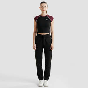 T-shirt Edge en noir-marron, design respirant - Product Image 4
