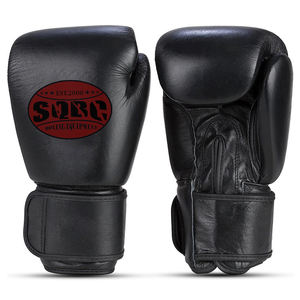 Gants de boxe en cuir noir vintage, meilleurs gants de kickboxing en cuir de vachette, gants de Muay Thai et gants de sac de boxe - Product Image 3