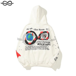 Prix usine vente en gros bouffée impression Streetwear pantalon à capuche survêtement hommes Designer Hoodies 100% coton sweat à capuche - Product Image 4