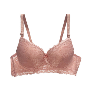 Reggiseno Push-Up Regolabile e Traspirante con Chiusura Frontale in Pizzo Ricamato, Senza Ferretto, Disponibile in Taglie Plus - Product Image 4