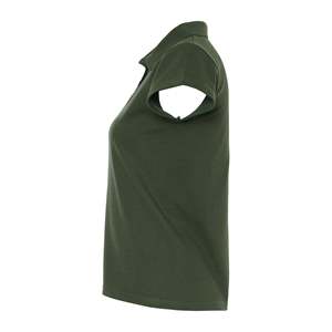 T-shirt Estiva Dama Piqué Ring Spun 7600 Stile Casual Sportivo con Taglio Sagomato, Cuciture Laterali, Manica Corta, 230g, Distintivo Ricamato - Product Image 2