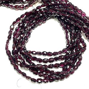 Venta al por mayor de cuentas de piedras preciosas de granate rosa de forma ovalada facetada Piedra Natural 5,5x7-7x9MM taladro Vertical precios competitivos - Product Image 1