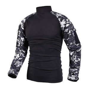 Camiseta Táctica de Manga Larga para Hombre, de Algodón y Poliéster, para Uso en Exteriores, Diseño Personalizado OEM, Resistente al Viento - Product Image 4