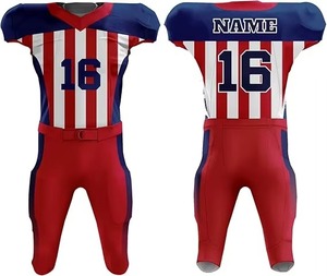 Uniformes de football facile à porter Uniformes de football américain de haute qualité avec design personnalisé pour hommes utilisés uniquement - Product Image 4