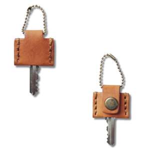 Llavero de cuero artesanal meticulosamente hecho a mano, funda de cabeza de llave de estilo Vintage Premium, accesorio práctico duradero de Indonesia - Product Image 4