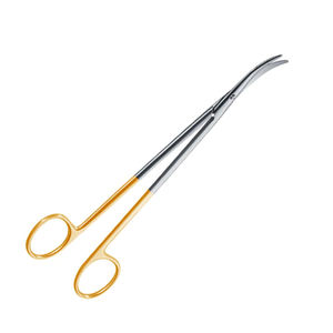 Tijeras para Vesícula Biliar TC Thorek-Feldman, Curvas y Planas, de Acero Inoxidable, Mango Dorado, para Colecistectomía Quirúrgica, ENT, JIMED SURGICAL CE - Product Image 4