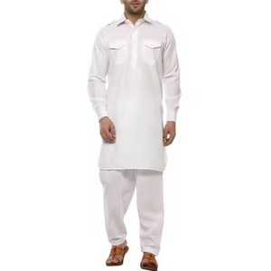 Robe pakistanaise au design élégant Shalwar Kameez Tenue musulmane authentique pour hommes de styles stylistes Vêtements ethniques à vendre - Product Image 4