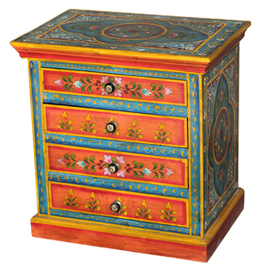 Support de nuit peint, meuble de chambre à coucher - Product Image 2