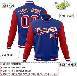 Veste universitaire de baseball surdimensionnée pour hommes avec col montant et broderie de logo personnalisé pour Letterman - Product Image 5