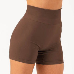 Customized Logo Seamless Breathable Yoga Shorts <b>for</b> <b>Women</b> High Waist Butt Scrunch Workout Gym Shorts Quick Dry Fitness Shorts - Product Image 2