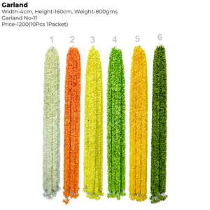 Guirnalda de Flores Artificiales AFF-Garland-11.4 Precio Rs.1200/10 piezas {Diferentes colores disponibles} - Product Image 2