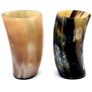 Meilleure tasse en agate et corne de buffle personnalisée écologique Style viking poli avec base en bois pour la bière ou le vin - Product Image 3