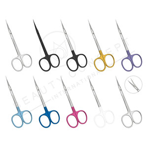 Ciseaux de manucure à lames courbées en acier inoxydable, style russe, pour droitiers, coupe-cuticules, pour couper les cuticules, les peaux mortes - Product Image 2