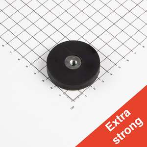 Sistema Magnetico Gommato Ø45x9,5mm con Filettatura Interna - Product Image 1