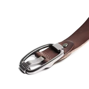 Cinturón de cuero genuino Vintage de lujo para hombre, aleación para hebilla, nuevo estilo Europeo Americano, talla única, venta al por mayor, marca - Product Image 3