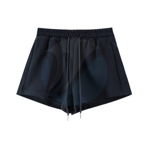 Ensemble de sweat-shirts et shorts décontractés pour femmes à manches courtes, 100% coton polaire, pour usage extérieur - Product Image 3