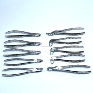 Juego Profesional de 10 Piezas de Pinzas para Extracción de Raíces Dentales, Instrumentos Manuales de Acero para Extracción de Raíces - Product Image 4