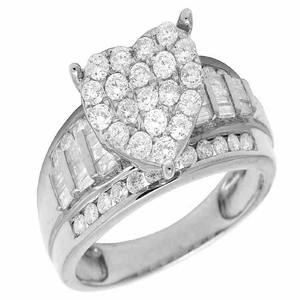 แหวนเพชรมอยส์ซอไนต์กลมและบาแกตต์สำหรับเจ้าสาวแหวนแต่งงานเครื่องประดับเงินสำหรับผู้หญิงของขวัญครบรอบ - Product Image 6