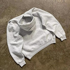 Sudadera con capucha de felpa de algodón 100% de gran tamaño para hombre, jersey de talla grande de peso pesado con logotipo personalizado, Capucha forrada con cordón, tejido - Product Image 3