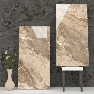 Valeur de marché Pierre Marbre Vitrifié Porcelaine Foor Carreaux 600X1200mm Fabrication En Inde Pour Salle De Bains Maison. - Product Image 1