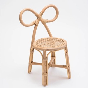 Chaises à nœud personnalisables pour fête d'enfants, rotin 100% naturel fait à la main, chaise écologique durable de toutes tailles - Product Image 1