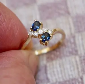 Bague en argent sterling 925 magnifique pour femme avec moissanite par Tishya Diamond pour fiançailles et mariage - Product Image 6