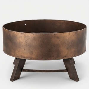 Brasero en métal lourd conçu pour les espaces ouverts, assurant une combustion sécurisée du feu et une durabilité extérieure longue durée - Product Image 4