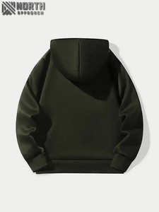 เสื้อฮู้ดแขนยาวของผู้ชายเสื้อฮู้ดกันหนาวออกแบบได้อย่างมีสไตล์ผ้าฝ้าย100% คุณภาพสูงแห้งเร็วระบายอากาศมีกระเป๋าขายดี - Product Image 2