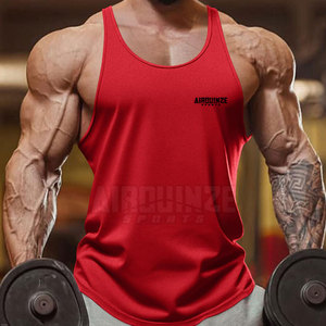 Men's Breathable Sleeveless for Gym Workouts New Fitness <b>Singlet</b> for Bodybuilding Workout Clothing With Custom Design - Product Image 2