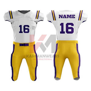 Uniforme réversible original de football américain, design personnalisable en sergé, maillots de football pour jeunes de haute qualité - Product Image 1