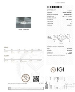 เพชร B2B บริสุทธิ์สำหรับ Gia ได้รับการรับรอง1.32กะรัตเพชรสีขาวแบบหลวมๆตามธรรมชาติสี F การไหลของ FL - Product Image 4