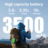 18650 3500mah 3.6v 3.7 Volt silinder Lithium Ion baterai isi ulang kapasitas tinggi 18650 baterai Akku