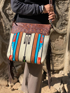 Nouveau design unique usiné à la main sac à main à franges couverture de selle aztèque sac à bandoulière bohème Design unique sacs élégants pour les femmes - Product Image 4
