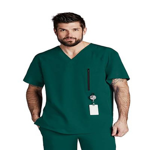 Conjuntos de uniformes de Enfermería de tela tejida ecológica de alta calidad OEM/DOM hermoso diseño de uniformes de hospital personalizables - Product Image 4