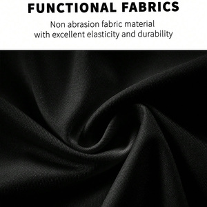 Vente en gros de logo personnalisé haut de compression à manches longues pour hommes tissu coupe-vent extensible et respirant grande taille pour l'entraînement - Product Image 6