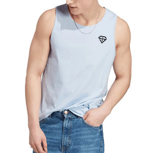 Vente en gros Nouveaux débardeurs d'entraînement pour hommes avec tissu écologique à séchage rapide Option de logo personnalisé Panneaux de couleur en maille douce pour la salle de sport - Product Image 2