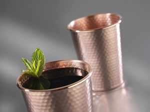 Vaso de cobre sostenible hecho a mano elegante coctelera de Metal barra Julep Cup accesorio Drinkware Essentials - Product Image 4