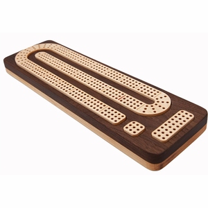 Luxury Solid Wood Cribbage <b>Board</b> Game Set with Storage for <b>Pegs</b> | Custom Logo Available Wooden Cribbage Game Wooden <b>Board</b> Game - Product Image 1